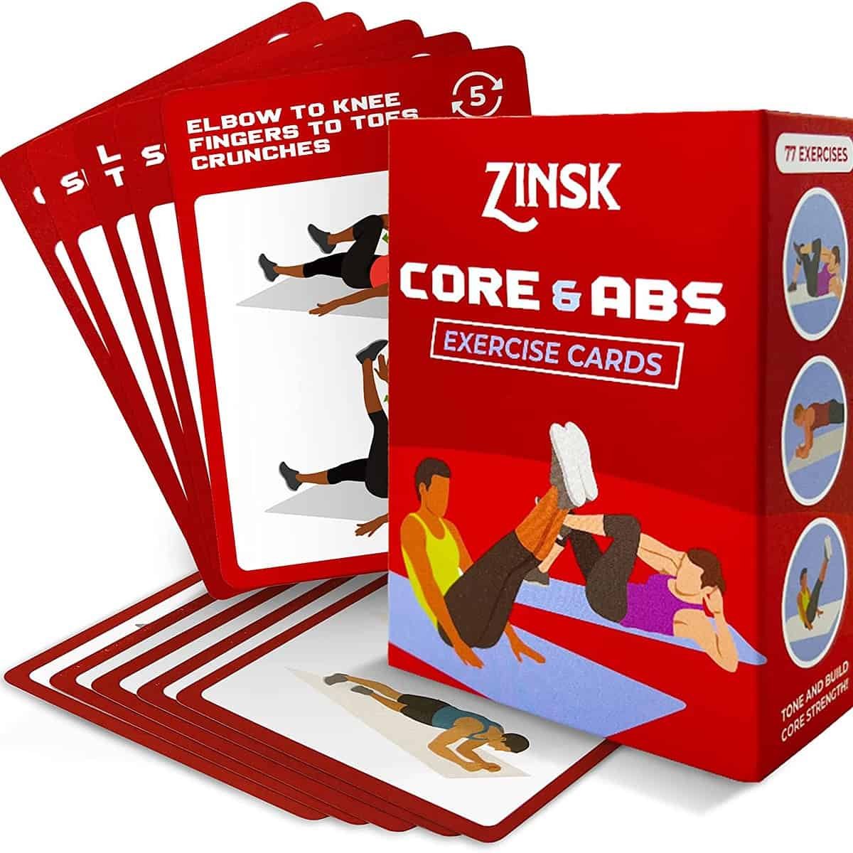 Abs and Core Exercise Cards – 75+ Workout Cards to Help Build Core Strength and Power